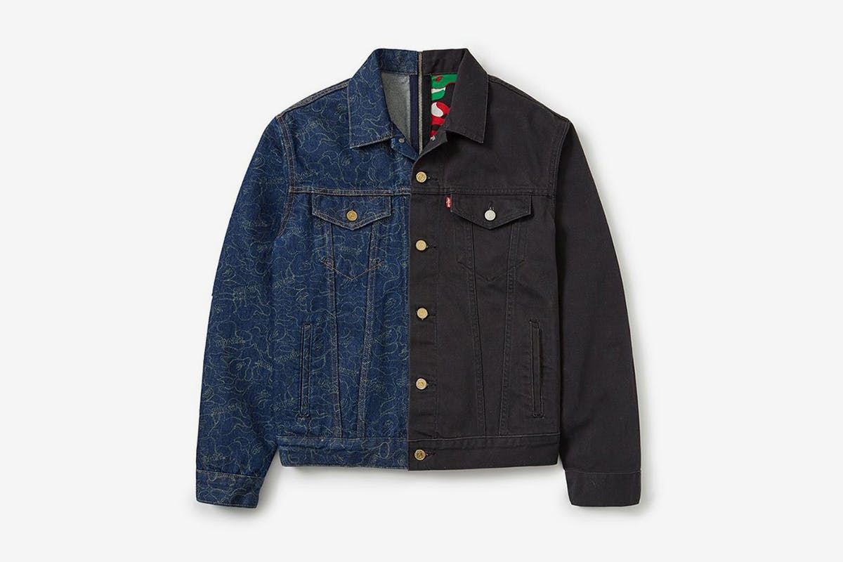 bape button up jacket